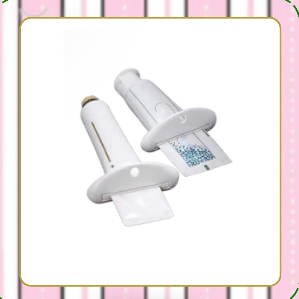Manual toothpaste squeezer (2 piece set - white)